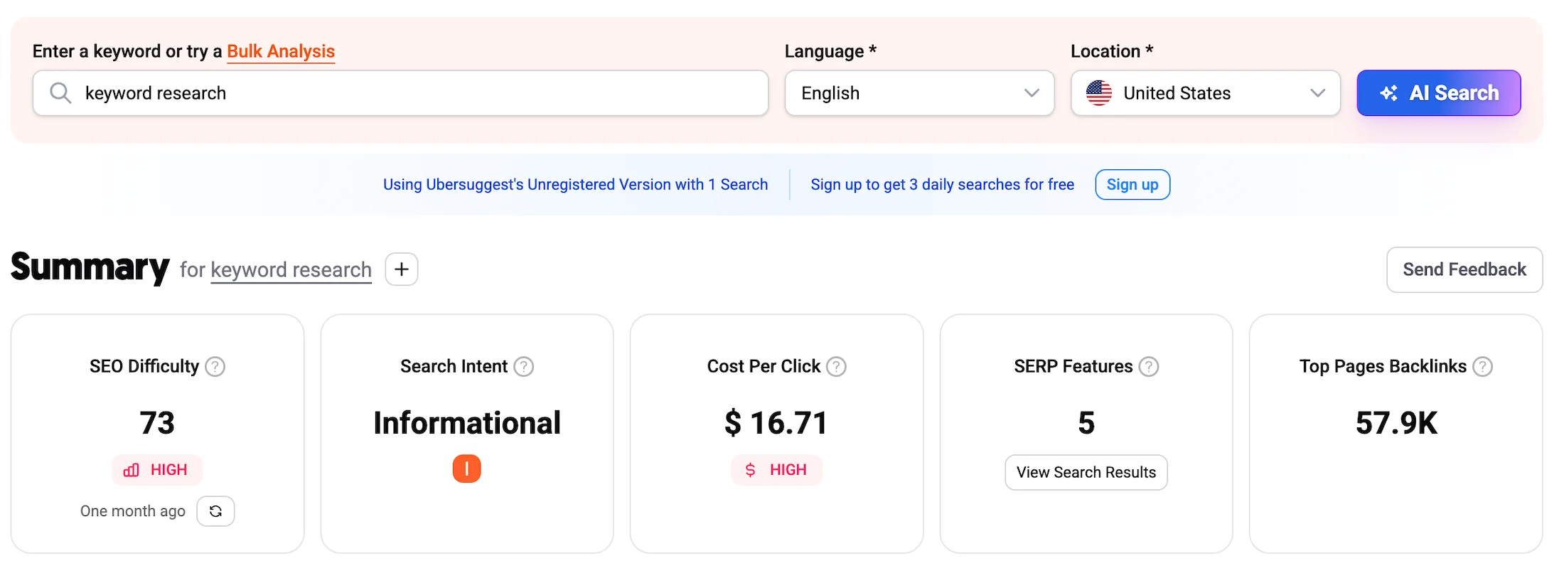 Ubersuggest